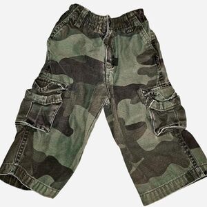 🪖 Cherokee Green Camo Cargo Pants - 9 mos 🪖